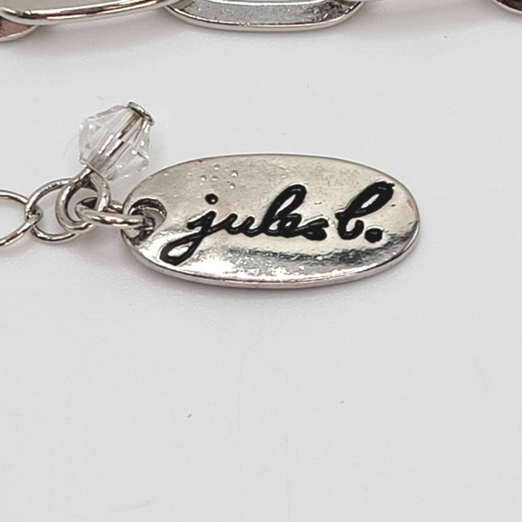 Jules B | Filigree Medallions Disco Balls Silvertone Necklace - Picture 8 of 9